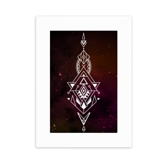 Univers Alien Symbole Totem Modèle Bureau Photo Cadre Image Affichage Décoration Art Peinture