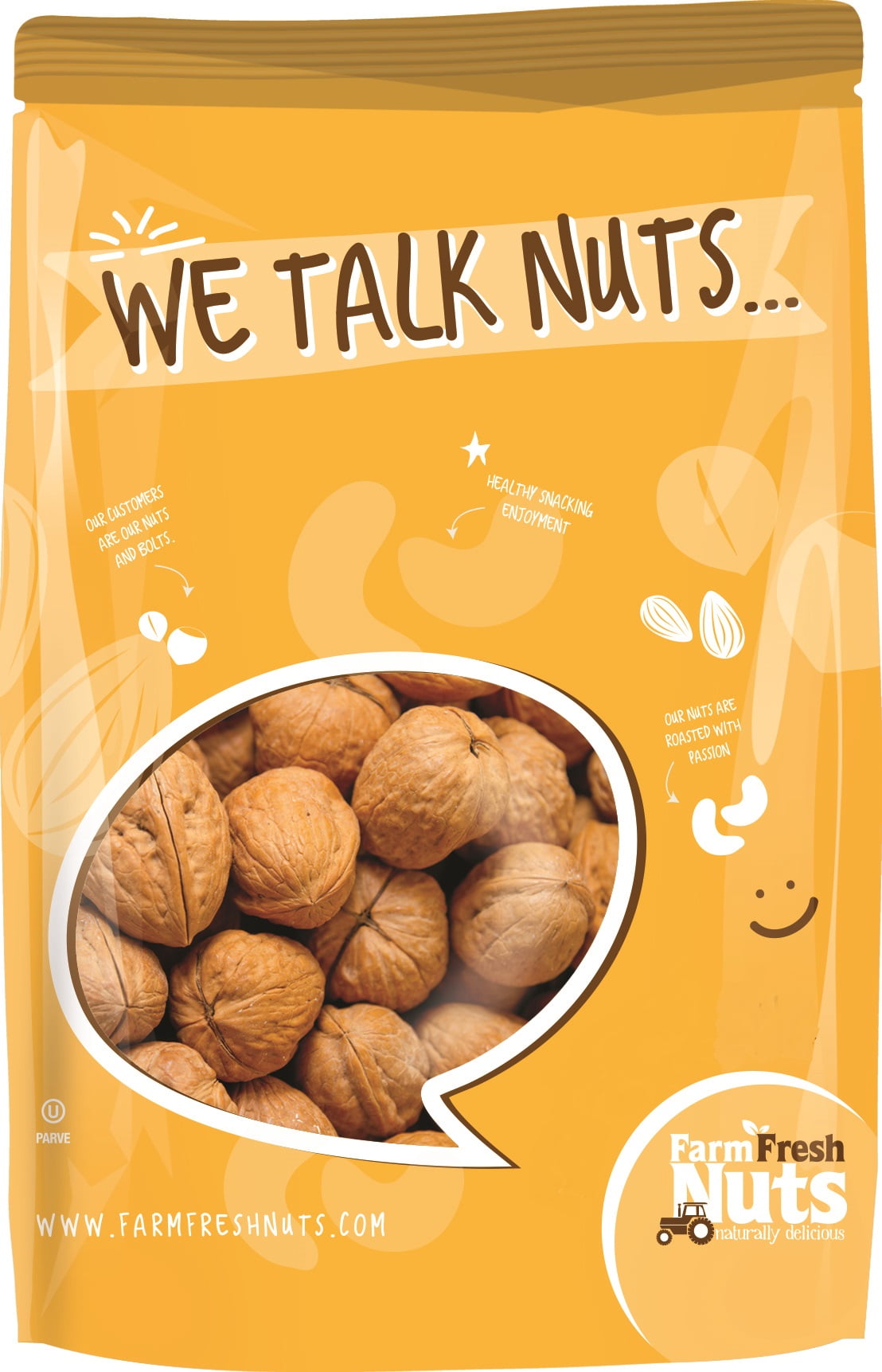 Farm Fresh Nuts Walnuts Natural In Shell (1 LB)