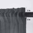 thumbnail image 5 of Sunflowers Valance Curtains for Kitchen/Living Room/Bathroom/Bedroom Window, Rod Pocket Small Topper Half Short Window Curtains Voile Sheer Scarf, Classic Bee You Are My Sunshine Black 54"x18", 5 of 8