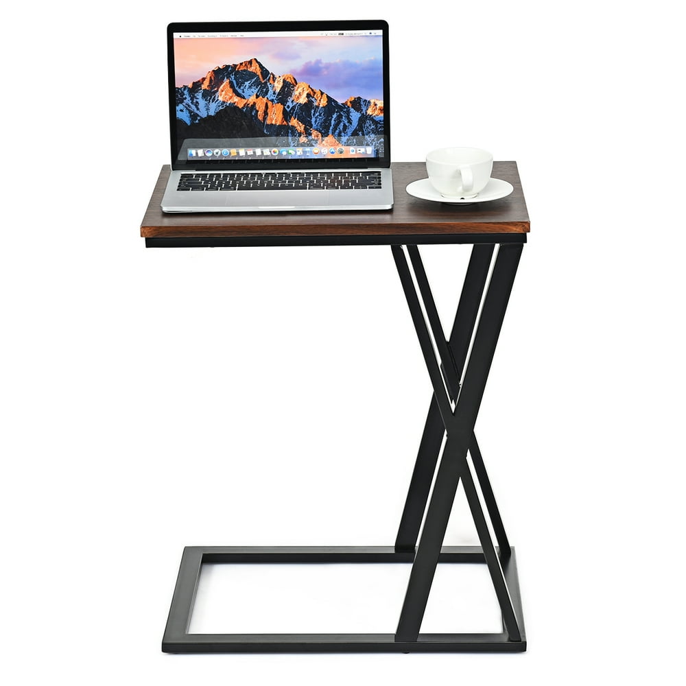 24" Side Snack Table Coffee End Table Laptop Desk Beside Bed Walmart