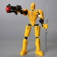 thumbnail image 6 of Robot Action Figure Under $5! Yannianjz Articulated Bot 13 Joint Movable 3D Printed Figure, DIY Decompression Tool Mechanical Action Figure, Articulated Doll for Collectors and Stress Relief, 6 of 6