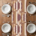thumbnail image 6 of Brown Beige Table Runner - 36 Inch Long, Kitchen Dining Table Runner Dresser Scarves, Vintage Farmhouse Shabby Wooden Grain Farmhouse Decor for Coffee Tables Wedding Party Banquet, 6 of 8