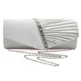 thumbnail image 1 of Sac de Soirée pour Femme, Pochette Enveloppe Plissée, Sac à Main, Mariage, Fête, Sac de Mariée, 1 of 9