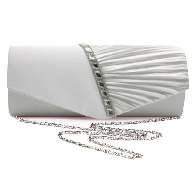 Sac de Soirée pour Femme, Pochette Enveloppe Plissée, Sac à Main, Mariage, Fête, Sac de Mariée