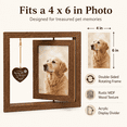 thumbnail image 2 of Pet Memorial Gifts for Dogs Acrylic Display Rotating Wooden Picture Frame for 4x6 Photo Dog Memorial Gifts Dog Bereavement Remembrance Picture Frame, 2 of 7