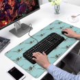 thumbnail image 2 of Long Mouse Pads for Desk,LightBlue Cartoon Dinosaurs Skeletons Desk Mats on Top Of Desks, Desk Mouse Pad Extra Large with 3mm Non-Slip Base and Stitched Edge for Gaming,Work,Home 31.5"x15.7", 2 of 5