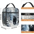 thumbnail image 2 of Insulated Lunch Bag Lightweight Bear Winter Animal Lunch Case Reusable Cooler Meal Tote Portable Leakproof Lunch Pail Meal Prep Box, 2 of 7