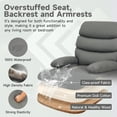 thumbnail image 3 of hzlagm Modern Ergonomic Electric Lift Recliner Chair with Footrest Single Reclining Sofa Lounge Soft Cushion and Back Comfortable Armchair for Living Room - Dark Gray, 3 of 8