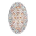 thumbnail image 3 of Unique Loom Baracoa Collection Area Rug - Rumba (5' x 8' Oval Light Blue/Cream), 3 of 7