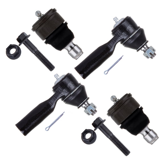 SCITOO 4Pcs Front Suspension Kit - 2 Front Lower Ball Joint 2 Outer Tie Rod End fit for 2001-2007 for Ford Escape 2001-2006 for Mazda Tribute 2005-2007 for Mercury Mariner K80107 ES3631