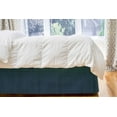 thumbnail image 1 of Jupe de lit Grid double de Gouchee Home – Jupe de lit matelassée bleu marine, microfibre douce brossée, 137 x 195 x 35 cm, lavable en machine, 1 of 1