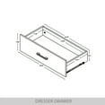 thumbnail image 5 of Castle Place Rustic 6 Drawer Wooden Dresser, Dark Grey, 5 of 7