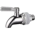 thumbnail image 1 of Beverage Dispenser Tap Stainless Steel Replacement Tap Juice Rotary Tap Beer Tap Water Dispenser Tap Wine Barrel Faucet 16mm For Glass Container, 1 of 5