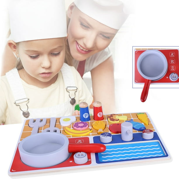 Kisingrit Pretend Play Kitchen Accessories Wooden Play Set Perfect Set
