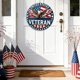 thumbnail image 5 of Independence Day America Wooden Hanging Decoration Patriotic Round Wall Decor For Home And Porch Festival Celebration Hanging Board Decoration, 5 of 6