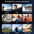 thumbnail image 4 of 1080P WiFi Action Camera with App Control, Mini Clip-On Body Cam for Cycling Vlogging, 16X Zoom Portable Video Recorder Helmet Mount, 4 of 7