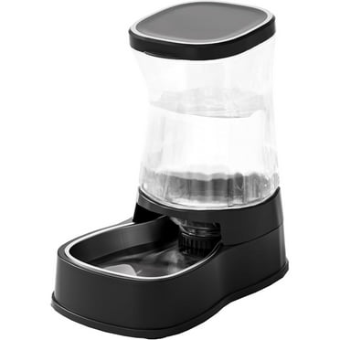 Nomipaw Cat Dog Feeder and Waterer - Automatic Gravity Feeding - Two-in-One - 1.6 Gallon Each Feeder - Dark Blue