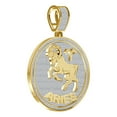 thumbnail image 2 of Genuine 2.50 Ct. VVS1 Natural MOISSANITE Diamond Zodiac Sign Aries Charm Pendant, 2 of 5