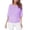 Purple, variant on Dolman Short Sleeve Tops for Women V Neck Summer Ruched Shirts Short Sleeve Batwing Top for Daily Wear Yoga Travel