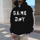 thumbnail image 1 of MHFRRA Sudadera con Capucha para Hombre, con Estampado de Fútbol, Informal, Holgada, para Uso Diario, Cómoda y Cálida Negro, 1 of 3