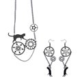 thumbnail image 3 of MasteelfCA 1 Ensemble Collier Créatif Boucles d'Oreilles Élégantes Ensemble Gouttes d'Oreilles Chaîne de Cou Exagérées, 3 of 7