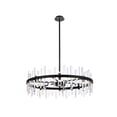 thumbnail image 7 of Elegant Lighting Serena 36" Round Iron and Crystal Chandelier in Satin Gold, 7 of 7