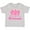 AC-Heather Grey, variant on Yes I Am the Princess Crown Girls Toddler T-Shirt
