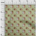 thumbnail image 2 of oneOone Cotton Cambric Light Green Fabric Floral Sewing Craft Projects Fabric Prints By Yard 56 Inch Wide, 2 of 4