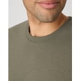 thumbnail image 4 of Hanes Originals Men's Tri-Blend T-Shirt (Big & Tall Sizes) Fatigue Green 3XT, 4 of 5