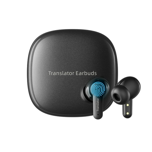 Auriculares de traducción ANFIER M3 Offline AI 74 idiomas negros
