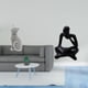 thumbnail image 2 of Figura De Gato Pensador De Resina, Escultura Abstracta De Animal, Adorno Decorativo Para Sala De Estar, Dormitorio, Oficina, Mesa, Estantería, Entrada, 2 of 8