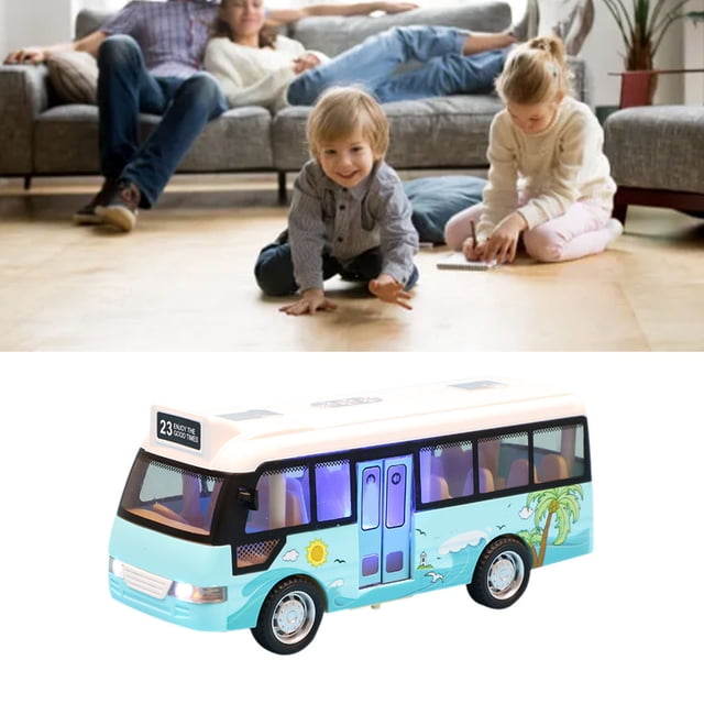 Juguete de Autobús Urbano ANGGREK Modelo de Simulación Duradero Con Luz Y Sonido