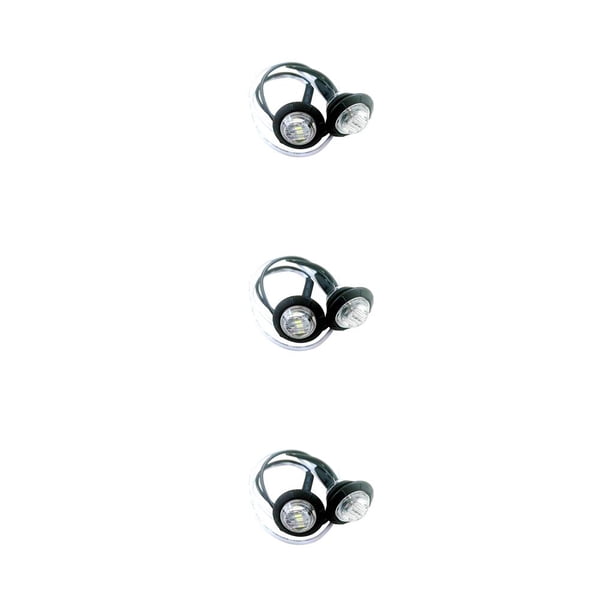 Kenally 4 Uds. De luces LED para remolque, ojales de goma de 3/4 pulgadas, luz lateral de camión profesional de durabilidad sólida para camión, barco, Type1 NO1 Kenally CBP211315