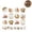 B, variant on Roll of 500 Round Fall Stickers, Watercolor Halloween Harvest Pumpkin Labels, Hello Fall Thanksgiving Autumn Themed Self-Adhesive Circle Stickers for Gift Sealing Envelope Packaging Craft Decor