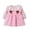 Pink, variant on Coerni Toddler Girls Plaid Long Sleeve Dress Corduroy Strawberry Pattern Girls Summer 𝗣eter Pan Collar Kids Top Dresses