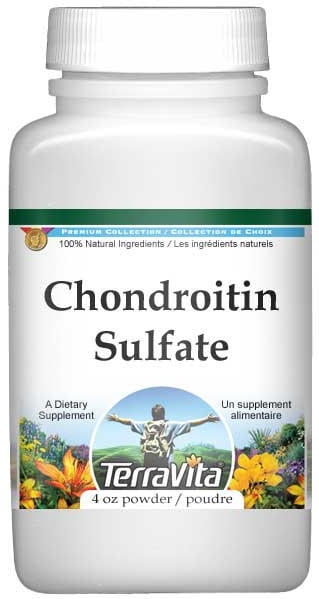 TerraVita Chondroitin Sulfate Powder, (4 oz, 1-Pack, Zin: 510742)