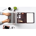 thumbnail image 5 of AZXCG Portfolio Leather Binders for Men, Professional Zippered Padfolio, Business Organizer Tablet A4 Notepad Holder, Handmade Christmas Gift for Husband, 5 of 5