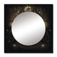thumbnail image 2 of Designart "The Omniscient Divine Eye Illuminati I" Egyptian Woman Square Mirror For Wall Decor - Large Gold Square Printed Wall Mirror Art - Square Glam Mirror - Wall Mounted Square Large Mirror, 2 of 5