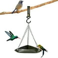 thumbnail image 7 of Utoimkio Leather Hanging Bird Feeder Tray,Bird Feeding Tray Seed Tray Platform with Chains Outdoor Garden Decoration for Hanging Wild Backyard Attracting Birds, 7 of 7