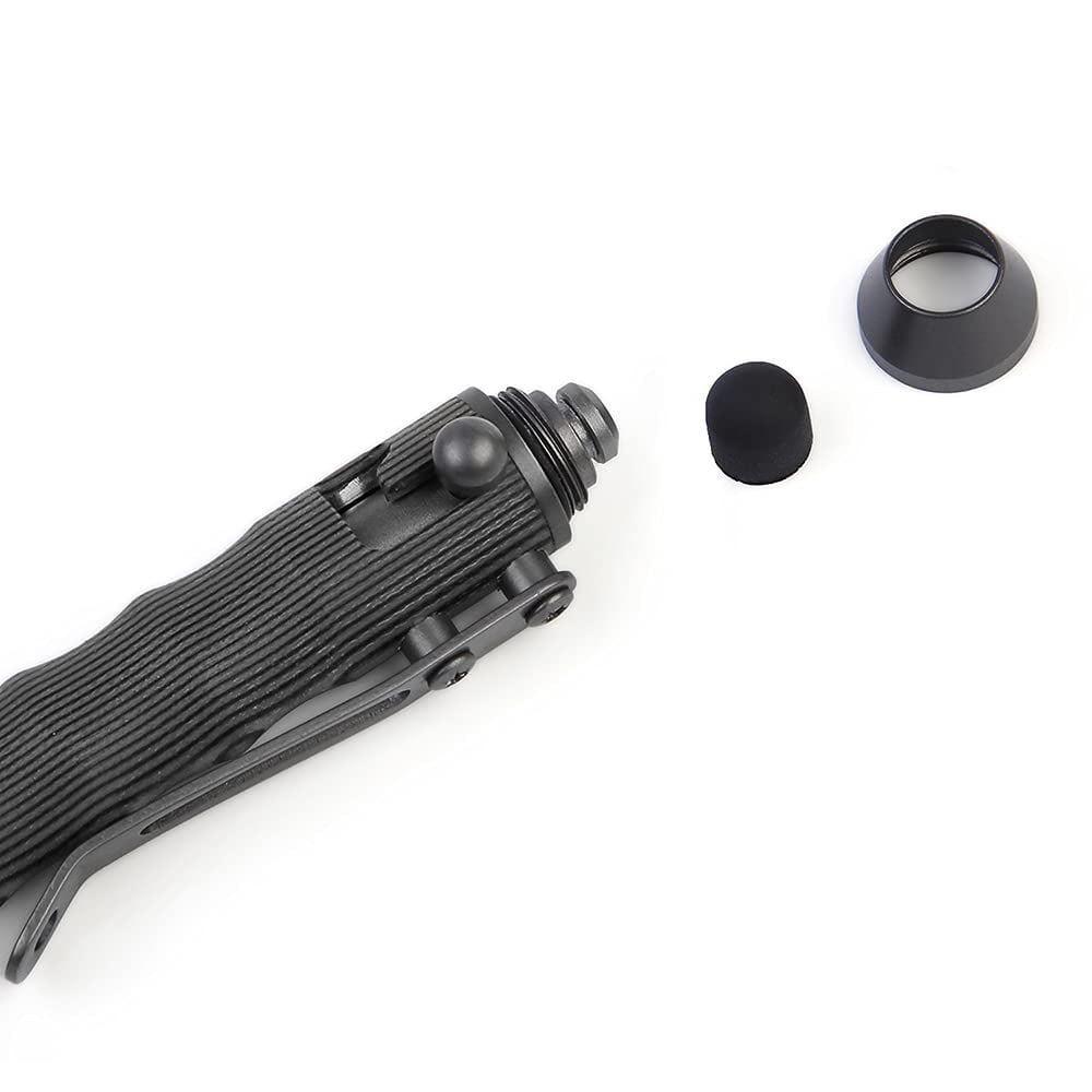 4.5 Inch Bolt Action Refillable Touch Screen Ballpoint Pen Grey/Black