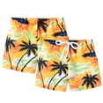 thumbnail image 4 of LYMAYTER Toddler Kids Cartoon Floral Shorts for Boys Girls Hawaiian Casual Beach Shorts Bike Shorts 2-8Y Baby Summer Sport Swimming Shorts Pants, 4 of 9
