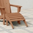 thumbnail image 3 of WestinTrends Malibu Outdoor Adirondack Style Ottoman, Teak, 3 of 10