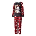 thumbnail image 3 of TSEXIEFOOFU Parent-Child Christmas Nightclothes, Long Sleeve Christmas Cartoon Elk Print Tops Trousers Suit for Kid Dad Mom / Romper, 3 of 9