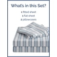 thumbnail image 3 of CGK Linens 4-Piece Cute & Cozy Kids Sheet Set - Full Size Kids Bedding With Vibrant Designs For Boys, Girls, Teens, Toddler, Stripes Blue, 3 of 7