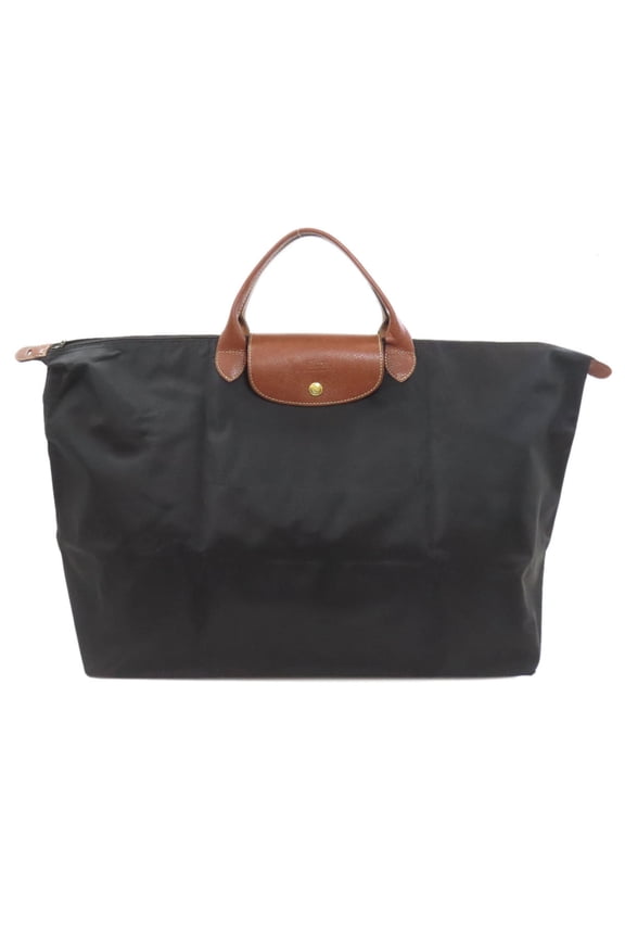 Pre-Owned Longchamp Le Pliage handbag, nylon material, for women.