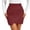 Red, variant on Women's Tennis Skirts Summer Elegant Modern High-Waist Draped Bodycon Skirt for Daily Wear Brown S
