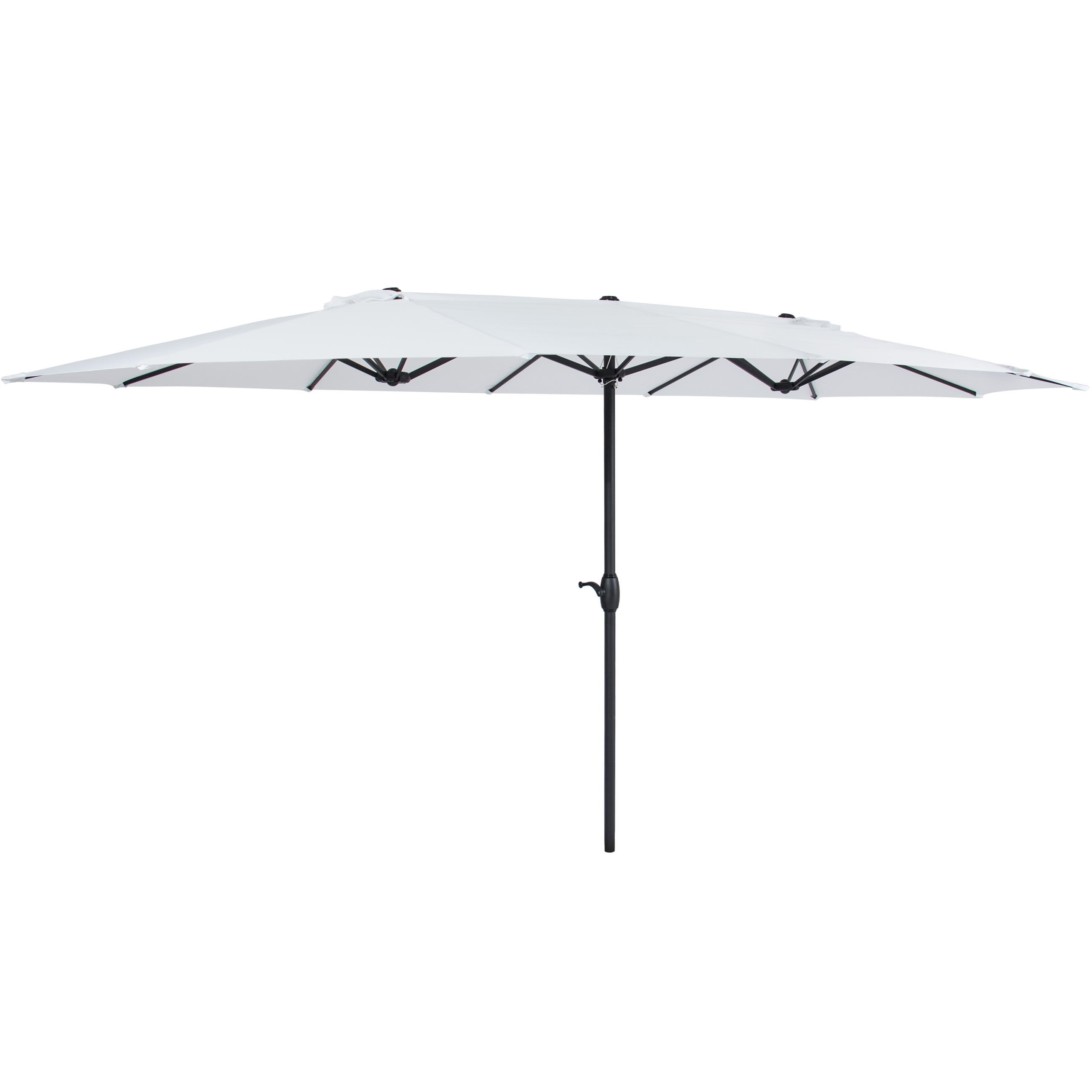 Best Choice Products 15x9ft Large Rectangular Outdoor Aluminum Twin Best Choice Products 15x9ft Large Rectangular Outdoor Aluminum Twin Patio Market Umbrella W Crank Wind Vents White