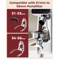 thumbnail image 6 of Tuni G2 Conical Burr Coffee Grinder, 70 Grind Settings Anti-static Burr Mill, Precision Electronic Timer and LED Touchscreen for Espresso/Drip/Cold Brew/French Press, Stainless Steel, Silver, 6 of 9