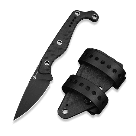 CIVIVI SOKN Fixed Blade Black G10 & Black Nitro-V Stainless Steel Knife C22027-3