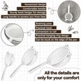 thumbnail image 3 of 3 Piece Plastic Nylon Mesh Strainer Funnel with Handle Dual Ears Fine Food Mesh Strainer Flour Sifter for Baking Kitchen Strainer Kefir Tea Sauce Past, 3 of 5